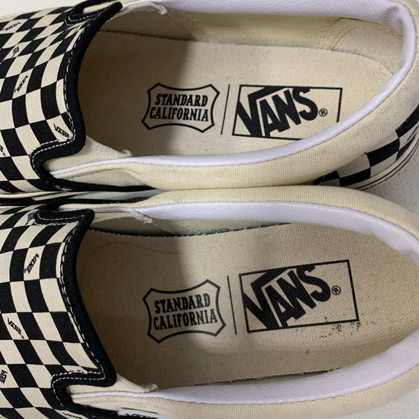 ヴァンズ Vans スタンダードカリフォルニア STANDARD CALIFORNIA コラボ 20th スリッポン 633661-0001 メンズ靴 スニーカー ホワイト 27.5cmサイズ 201-shoes1381