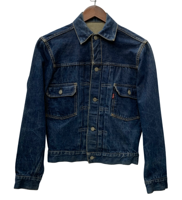 【曜日割引対象外】 リーバイス Levi's 50's 507XX 2nd 革パッチ 両面タブ デニム VINTAGE ジャケット 201MT-3030 VB