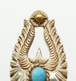 アリゾナフリーダム ARIZONA FREEDOM K18 アクセサリー ペンダント トップ ネックレス イーグル ターコイズ シルバー925 メンズジュエリー・アクセサリー ペンダントトップ シルバー 103G-118