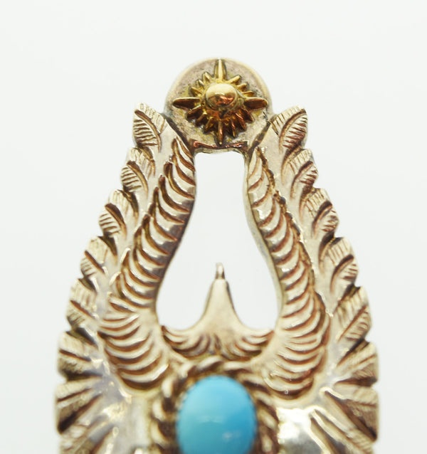 アリゾナフリーダム ARIZONA FREEDOM K18 アクセサリー ペンダント トップ ネックレス イーグル ターコイズ シルバー925 メンズジュエリー・アクセサリー ペンダントトップ シルバー 103G-118