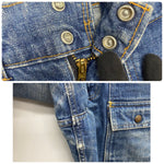 【曜日割引対象外】 リーバイス Levi's 70's ブッシュパンツ BIG E オレンジタブ デニム ブルー W27サイズ 201MB-1088 VB