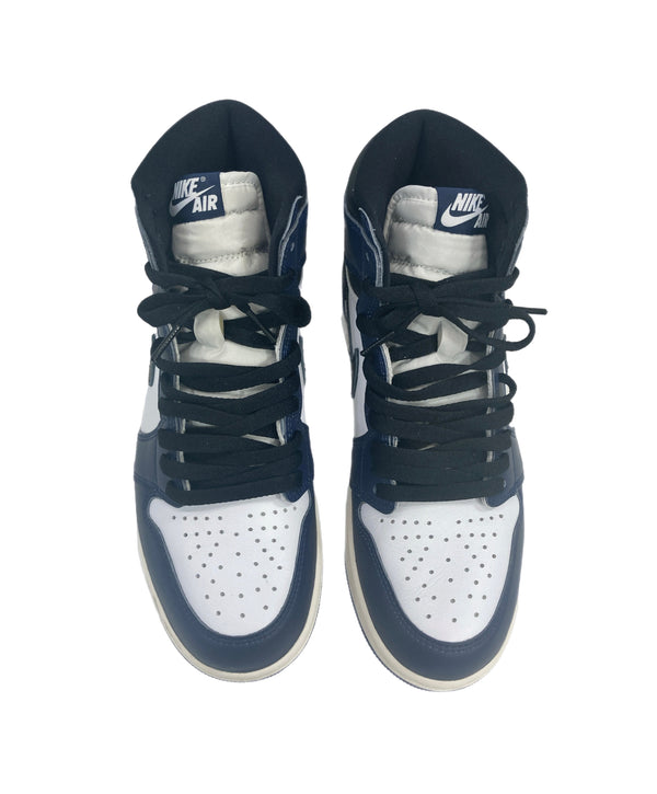 ジョーダン JORDAN Nike Air Jordan 1 Retro High OG Midnight Navy ナイキ エアジョーダン1 レトロ ハイ OG ミッドナイトネイビー DZ5485-401 メンズ靴 スニーカー ホワイト 27.5cm 101sh-1939