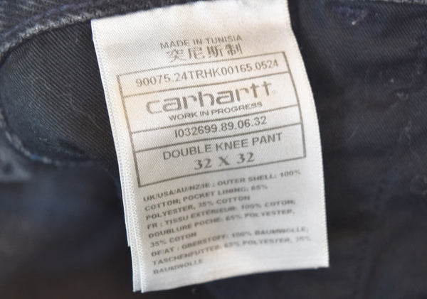 カーハート Carhartt ダブルニーワークパンツ ペインターパンツ デニム ブラック 32 103MB-664
