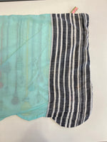 ウロコ ULOCO 刺繍 テキスタイル ステッチ ストール ウロコ電気 w  電球 ライト 白 水色 ストライプ マフラー・スカーフ レディースマフラー・ストール ホワイト 101G-232