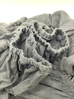 クロスアンドクロス Cloth&Cross リネン レース ブラウス 半袖カットソー ブラック 601LT-15