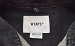ダブルタップス WTAPS 22AW WCPO 01/LS/COTTON.DENIM ダブルシーピーオー ロングスリーブ コットン デニム シャツ 222WVDT-SHM01  3 ジャケット ブラック 103MT-2469