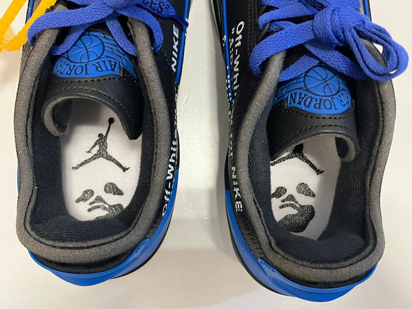 ナイキ NIKE Off-White × Nike Air Jordan 2 Low Black and Varsity Royal オフホワイト エアジョーダン2 DJ4375-004 メンズ靴 スニーカー ブラック 25.5cm 101-shoes1742