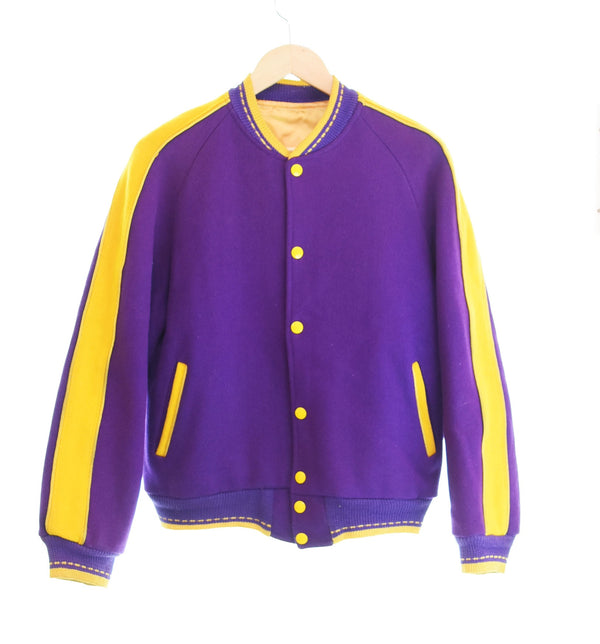 ヴィンテージ Vintage WOOL VARSITY JACKET ウール ヴァーシティ ジャケット スタジャン VERONA V.H.S ヴェローナ ジャケット パープル 103MT-2533