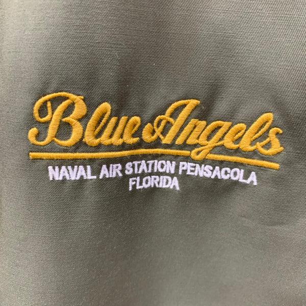 アヴィレックス AVIREX ユーティリティ ジャケット ブルーエンジェルス USN UTILITY JACKET BLUE ANGELS 783-4152006 ジャケット グリーン Lサイズ 201MT-4693