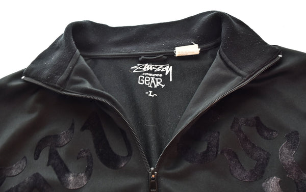ステューシー STUSSY 00s 00's OLD STUSSY アーチロゴ トラックジャケット 2000年代 オールド 裏原 ジャケット ブラック Lサイズ 103MT-2574