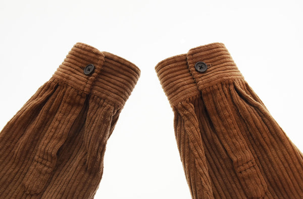 シュプリーム SUPREME 22SS Corduroy Shirt コーデュロイ シャツ 星 刺繍 ロゴ  長袖シャツ ブラウン Mサイズ 103MT-2926