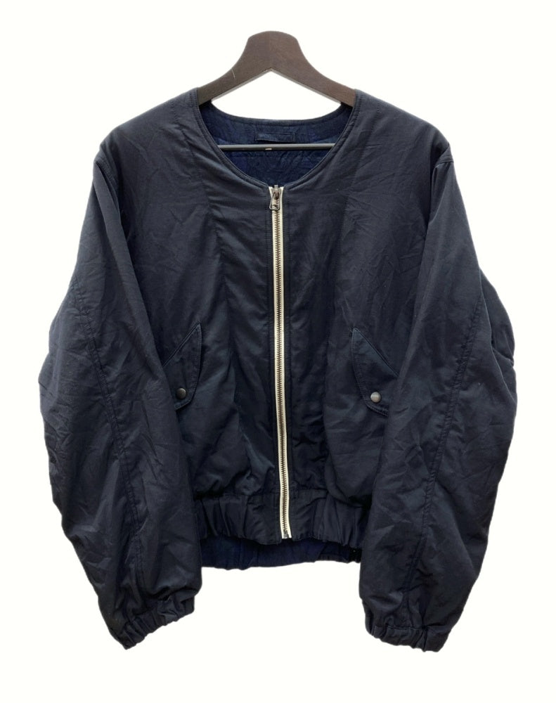 サスクワァッチファブリックス Sasquatchfabrix Oriental Reversible G-1 Jacket オリエンタル リバーシブル  ジャケット アウター ノーカラー 紺 16AW-JKM-006 ジャケット 無地 ネイビー Sサイズ 104MT-859 | 古着通販のドンドンサガール