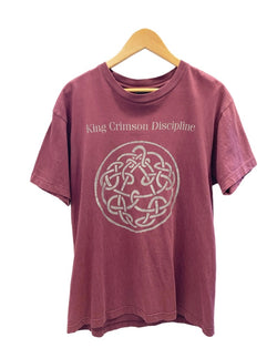 バンドTシャツ BAND-T KingCrimson キングクリムゾン ディシプリン Discipline ボルドー Tシャツ ワインレッド Mサイズ 101MT-2675