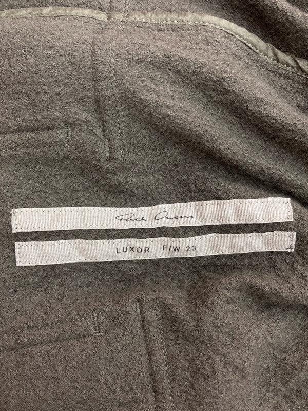 リックオウエンス Rick Owens LUXOR 23AW DRAWSTRING CROPPED ドローストリング クロップド サルエル 灰 無地 RU02C7381-WN ボトムスその他 グレー US 36 104MB-263