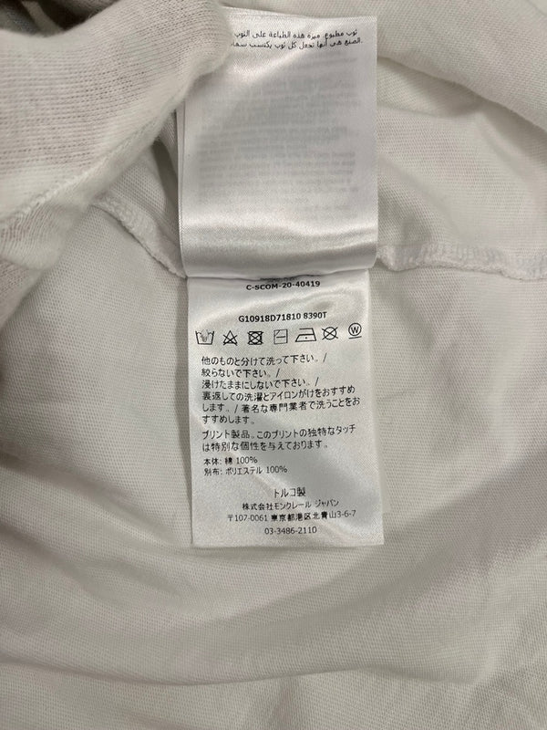 モンクレール MONCLER LUNGA LS T-SHIRT メッシュ切り替え 白 C-SCOM-20-40419 ロンT ホワイト Sサイズ 101MT-5115