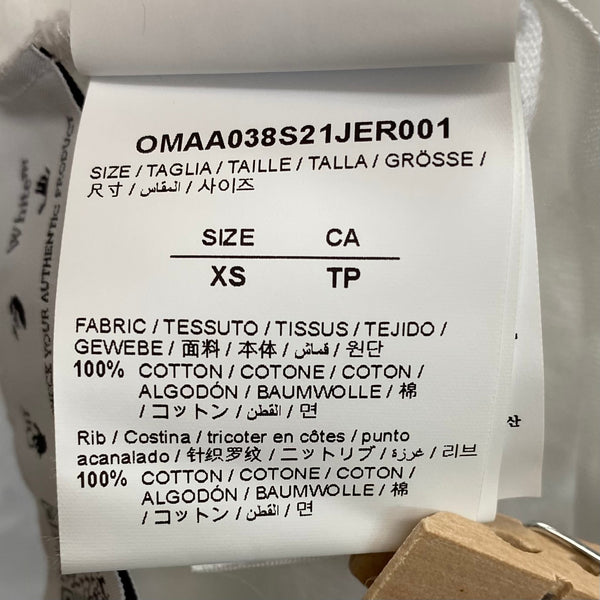 オフホワイト Off-White OMAA038S21JER001 Tシャツ ホワイト XSサイズ 201MT-3983