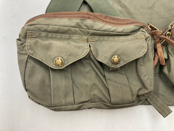 フィルソン FILSON FOUL WEATHER FLY FISHING VEST フォウルウェザー フィッシング ハンティング USA製 緑 REG ベスト 無地 カーキ 104MT-1541