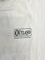パタゴニア PATAGONIA 90s Vintage ヴィンテージ USA製 Benetical T's THE OUTLAND MOUNTAIN SHOP 販促Tee プリントTシャツ XL Tシャツ ホワイト LLサイズ 101MT-4710