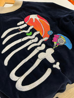 ブルーナボイン BRU NA BOINNE トレジャージャンパー2号 リバーシブルブルゾン スカジャン サテン コットンベロア I DREAMED 刺繍  1158217 サイズ2 ジャケット ゴールド 101MT-5204