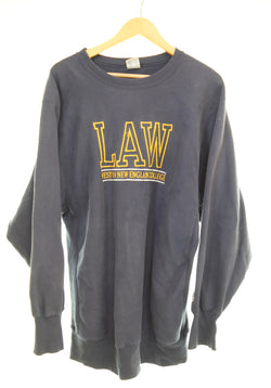 チャンピオン Champion  90年代 リバースウィーブ 刺繍タグカレッジ スウェット LAW XXL スウェット ネイビー 3Lサイズ 103MT-3536