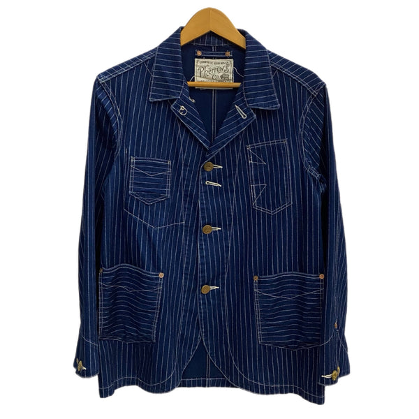 フェローズ PHERROW'S Lot 555 オーバーオール デニム ジャケット ネイビー 36サイズ 201MT-4586