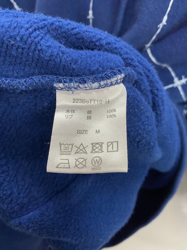 ボット BoTT 有刺鉄線柄 フーディー 223BoTT16-H パーカ ブルー Mサイズ 201MT-3825