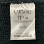 キャプテンズヘルム CAPTAINS HELM  CHECKER LOGO SWEAT スウェット ブラック Lサイズ 201MT-4449