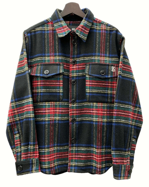 ウィンダンシー WIND AND SEA CPO Shirt Jacket シャツ ジャケット  WDS-O-GEN-23-Q2-JK-06 ジャケット チェック マルチカラー Sサイズ 104MT-445