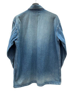 ロンハーマン Ron Herman 23SS One Wash Pullover Shirt ワンウォッシュ プルオーバー シャツ デニム 青 3720700049 長袖シャツ 無地 ブルー Mサイズ 104MT-2318