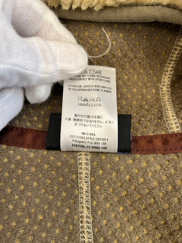 パタゴニア PATAGONIA 00s 00's 04年製 Retro Rhythm Hoody レトロ リズムフーディー フリースジャケット ナチュラル カーキ ベージュ USA製 20930F4 ジャケット ベージュ Mサイズ 101MT-5022