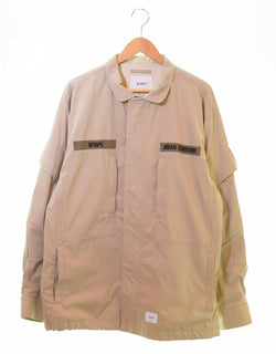 ダブルタップス WTAPS 21SS NYCO TUSSAH JACKET ミリタリー ジャケット 211WVDT-JKM01 3 ジャケット ベージュ 103MT-929