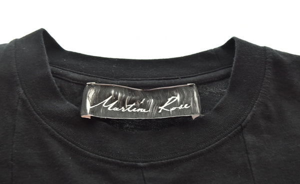 マーティンローズ MARTINE ROSE  19SS ロゴ プリント 半袖Tシャツ 黒 Tシャツ ブラック Lサイズ 103MT-2730
