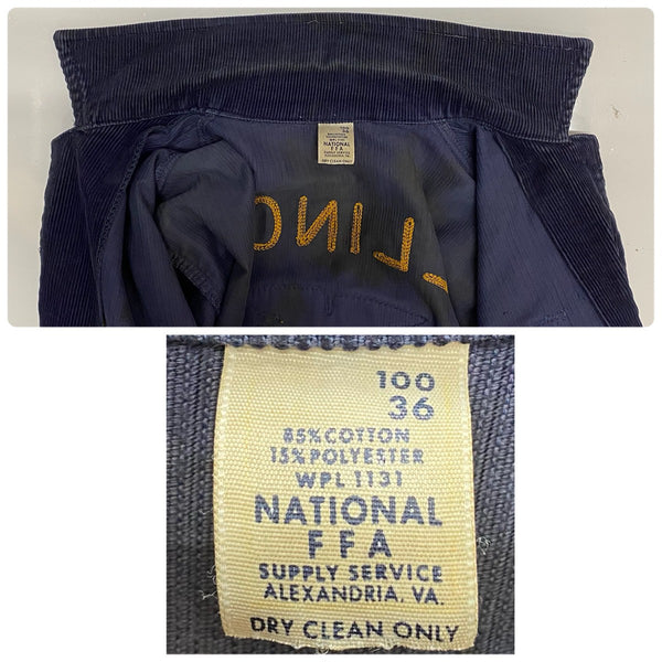 【曜日割引対象外】 ヴィンテージ vintage 70's FFA NATIONAL ファーマーズジャケット TALON ZIP ジャケット ネイビー 36サイズ 201MT-3494 VB