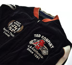 テッドマン TEDMAN スカジャン 別珍 リバーシブルDevil Motors Hot Road Lucky Clothing デビル モーターサイクル バイク 刺繍  42 ジャケット ブラック 103MT-2194