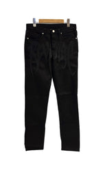 リベンジ REVENGE デニムパンツ ブラックデニム 刺繍ロゴ y2k 黒 デニム ブラック Sサイズ 101MB-759