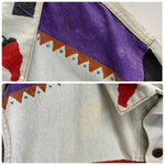 【曜日割引対象外】 エディーバウアー Eddie Bauer 70's 80's カスタムペイント デニムジャケット ジャケット マルチカラー Lサイズ 201MT-4620 VB