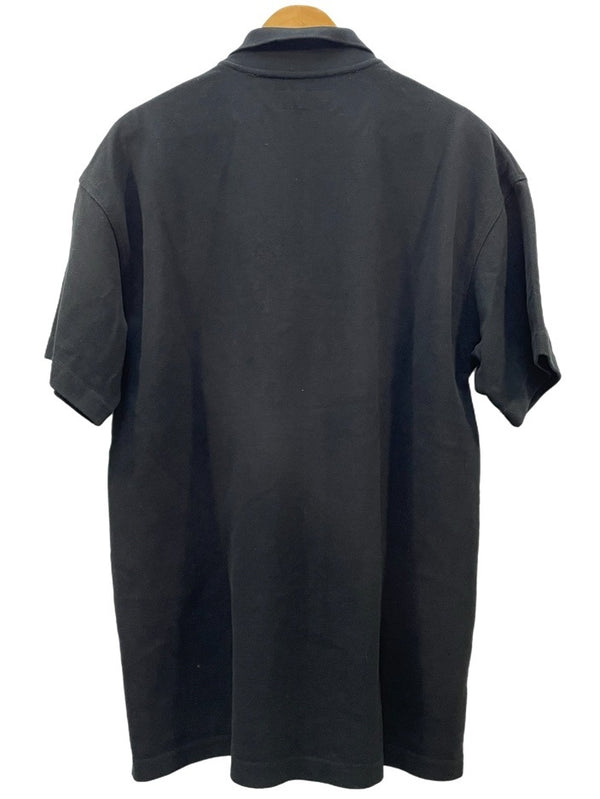 ネイバーフッド NEIGHBORHOOD 21SS LOGIC/C-POLO.SS オーバーサイズ ロゴ刺繍 ポロシャツ S ブラック Sサイズ 601MT-3