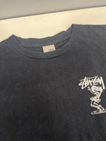 ステューシー STUSSY 90s 00s 90's~00's 銀タグ OLD STUSSY USA製 ツイストガール プリントTシャツ Tシャツ ブラック M 101MT-4862