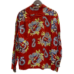 【曜日割引対象外】 サンサーフ SUN SURF アロハシャツ L/S RAYON ALOHA SHIRT SS20084 長袖シャツ レッド Mサイズ 201MT-4395 VB