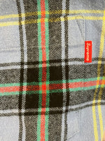 シュプリーム SUPREME 17AW Tartan Flannel Shirt Light Blue タータンチェック ネルシャツ  長袖シャツ ブルー Mサイズ 101MT-2695