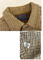 ペンドルトン PENDLETON 70's 70年代 WOOL ウール チェックシャツ ボードシャツ ネルシャツ 開襟 オープンカラー ボックス vintage ヴィンテージ MADE IN USA アメリカ製 長袖シャツ ブラウン Lサイズ 101MT-4124