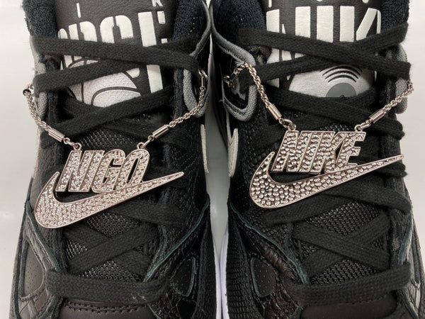 ナイキ NIKE 24年製 × NIGO ニゴー AIR FORCE 3 LOW SP エア フォース ロー AF3 クロコ シューズ 黒 HF7630-001 メンズ靴 スニーカー ブラック 27.5cm 104S-1021