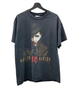 バンド band 00‘s MARILYN MANSON マリリンマンソン THE GOLDEN AGE OF GROTESQUE TENNESSEE RIVER 黒 Tシャツ プリント ブラック Lサイズ 104MT-682