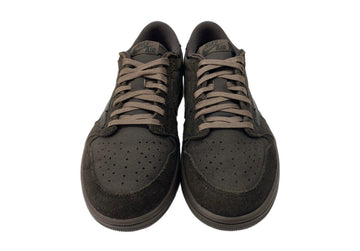 ナイキ NIKE 24年製 × TRAVIS SCOTT トラヴィス スコット AIR JORDAN 1 LOW OG VELVET BROWN エア ジョーダン ロー ベルベット ブラウン AJ1 茶 DM7866-202 メンズ靴 スニーカー ブラウン 28.5cm 104S-825