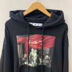 オフホワイト OFF-WHITE Caravaggio Over HOODIE OMBB037E20FLE003 パーカ ブラック Sサイズ 201MT-4306