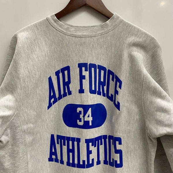 【曜日割引対象外】 チャンピオン Champion 80's リバースウィーブ AIR FORCE USA製 トリコタグ スウェット グレー Lサイズ 201MT-4780 VB
