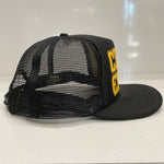 【中古】チャレンジャー CHALLENGER ロゴ メッシュキャップ 帽子 メンズ帽子 キャップ ブラック 201goods-823