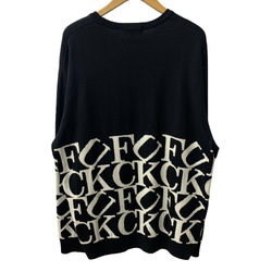 シュプリーム SUPREME 20AW fuck sweater セーター ブラック XLサイズ 201MT-4307
