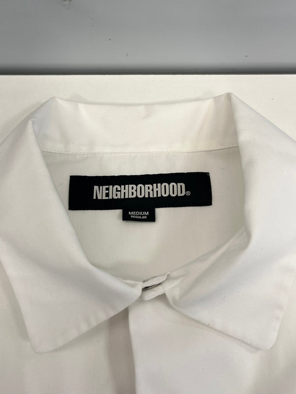 ネイバーフッド NEIGHBORHOOD 23SS CLASSIC WORK SHIRT SS 231TSNH-SHM02 クラシック ワーク シャツ ショートスリーブ 231TSNH-SHM02 半袖シャツ ホワイト Mサイズ 101MT-4727