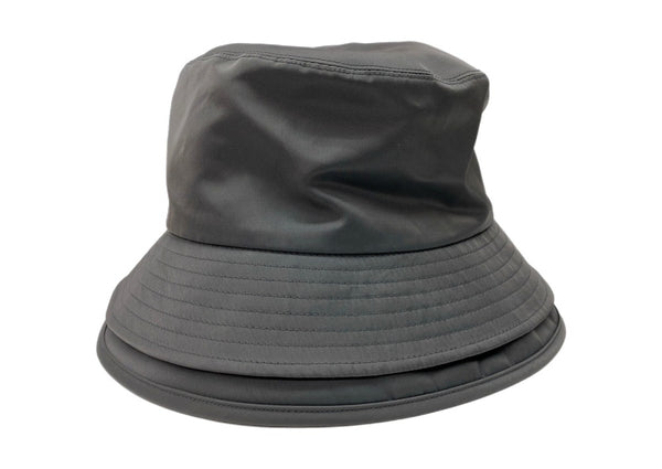 サカイ sacai 23SS NYLON TWILL DOUBLE BRIM HAT ナイロン ツイル ダブル ブリム ハット バケハ 帽子 灰 23-0599S 帽子 メンズ帽子 ハット ロゴ グレー 104H-63